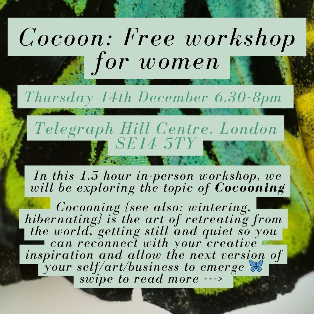 Cocoon Free creative workshop for women What s on in East