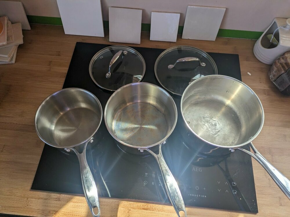 Cooks Collection - Copper based saucepans £15 - For Sale & Items ...